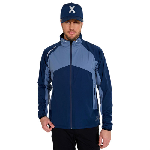 Men's Pitch 37.5 Waterproof Golf Jacket Dusty Blue image 1