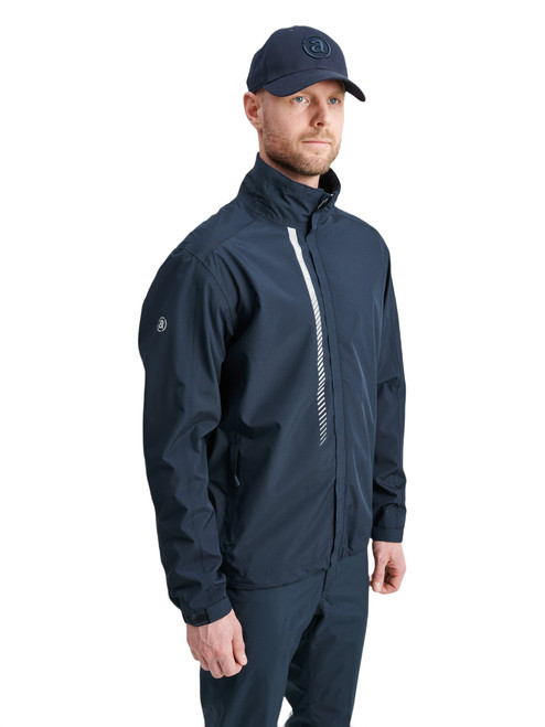 Mens Links Stretch Rain Jacket Navy image 26