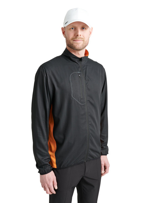 Men Lanark Stretch Wind Jacket (6oz) Black Mandarin image 19