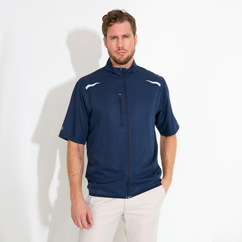 Men Lanark Stretch Wind Shirt (5oz) Navy image 1