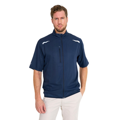Men Lanark Stretch Wind Shirt (5oz) Navy image 1