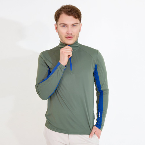 Men's Aloha Uv Cut Long Sleeve Shirt (upf 50) Forest image 11