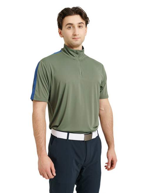 Men's Aloha Uv Cut Half Sleeve Shirt (upf 50) Forest image 11