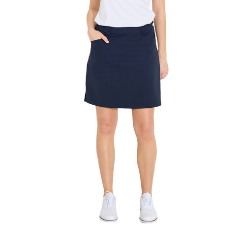 Women Elite Skort 17" (high Waist)- 4-ways Stretch Navy image 1