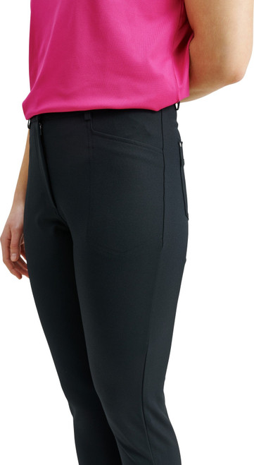 Women Elite 7/8 Trousers ( High Waist)-4-ways Stretch Black image 8