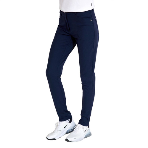Women Elite Trousers (high Waist)-4-ways Stretch Navy image 1