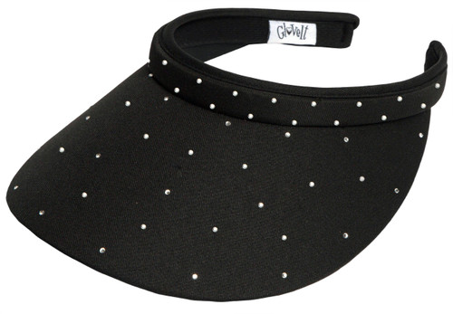 Black Bling Slide On Visor image 1