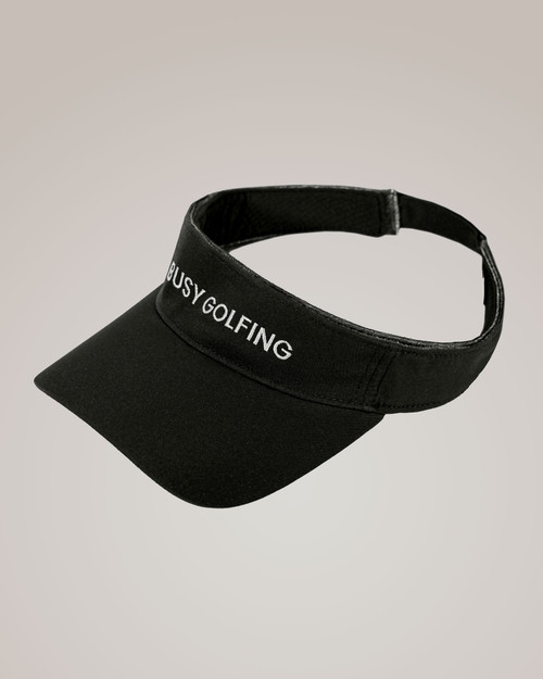 Black Busy Golfing Sport Visor image 1