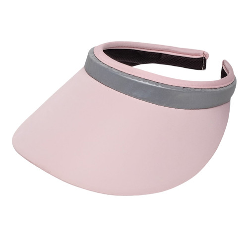 Fore Ever Pink Print And Solid Clip On Visors image 1