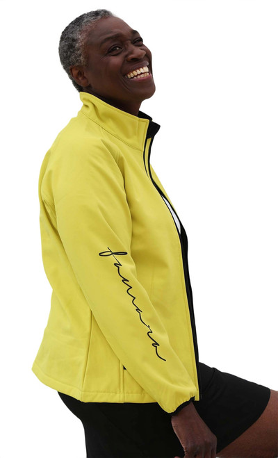 Women's Branded Soft Shell Jacket – Lemon image 1