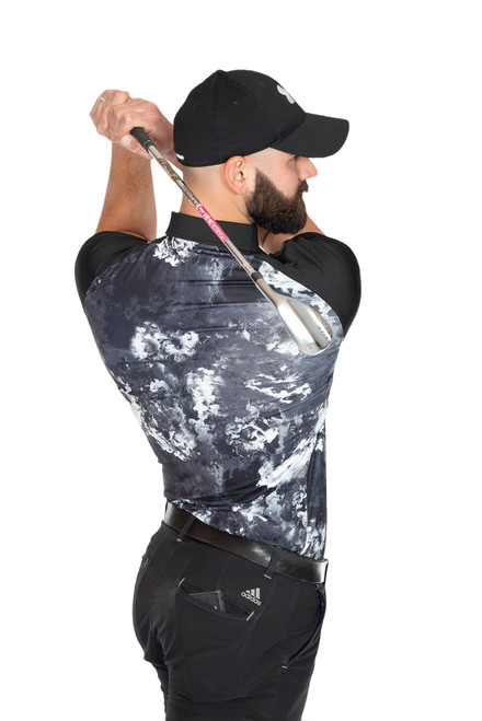Men's Short Sleeve Golf Shirt - Black Orchid image 1