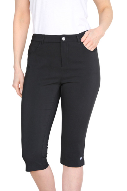 Women's Golf Pedal Pushers - Black image 1
