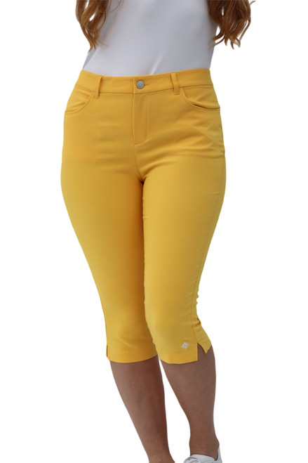 Women's Golf Pedal Pushers - Marigold image 1
