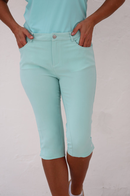 Women's Golf Pedal Pushers - Aqua image 1