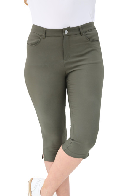 Women's Golf Pedal Pushers - Moss image 1