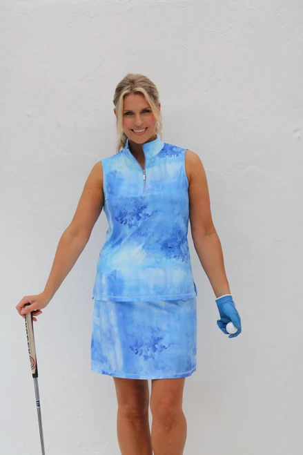 Women's A-Line Art Golf Skort - Periwinkle image 1