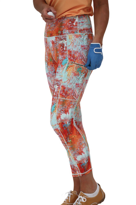 Women's Capri Leggings – Zanzibar image 3