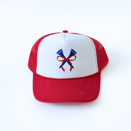 Red, White, & Blue Tees with Bow Trucker Hat image 1