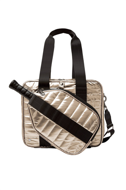 Pickleball Detachable Gold Tote Bag image 1