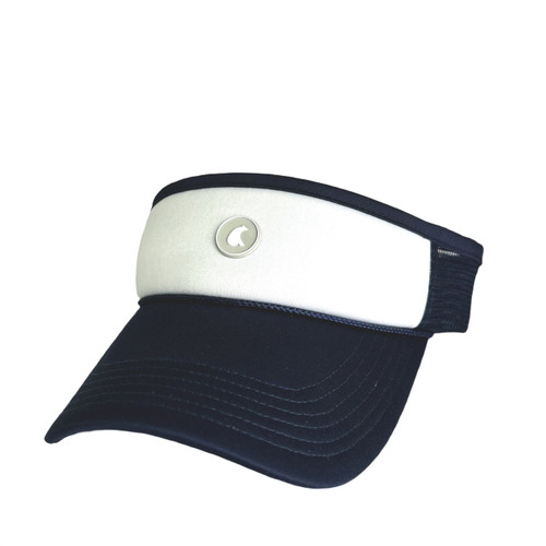 B+S Bear Trucker Visor – Navy & White | Pickleball, Tennis & Golf image 1