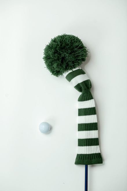Just4Golf Green & White Driver Headcover