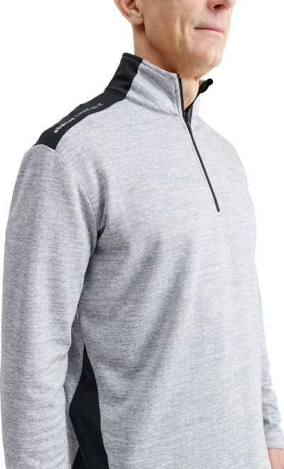 Sunningdale Men's Half-zip Sweater Light Grey/Black image 4