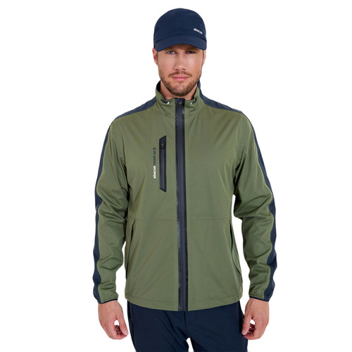 Mens Bounce Rain Jacket Navy/Forest image 1
