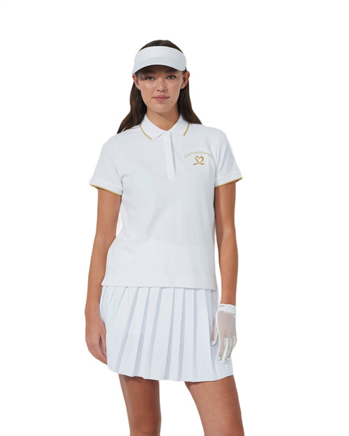 Embroidery White Club Polo Shirt PS26 image 1
