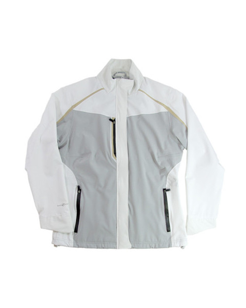 ladies white rain jacket