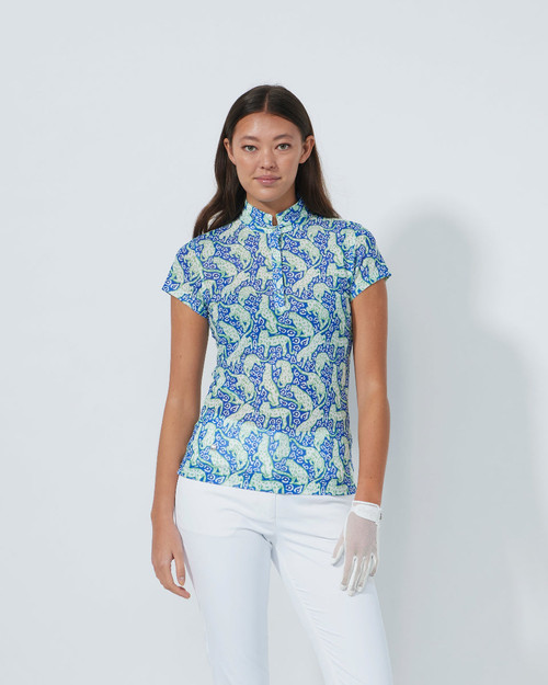Breeze Jaguar Cap Sleeve Mesh Polo Shirt image 1