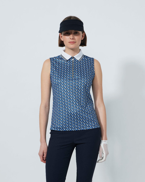 Twisted Sleeveless Polo Shirt image 1