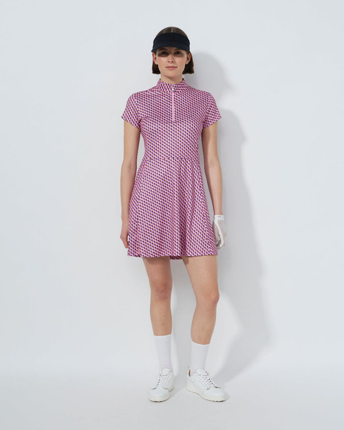 Printed Pop Geo Cap Sleeve Dress PS26 image 1