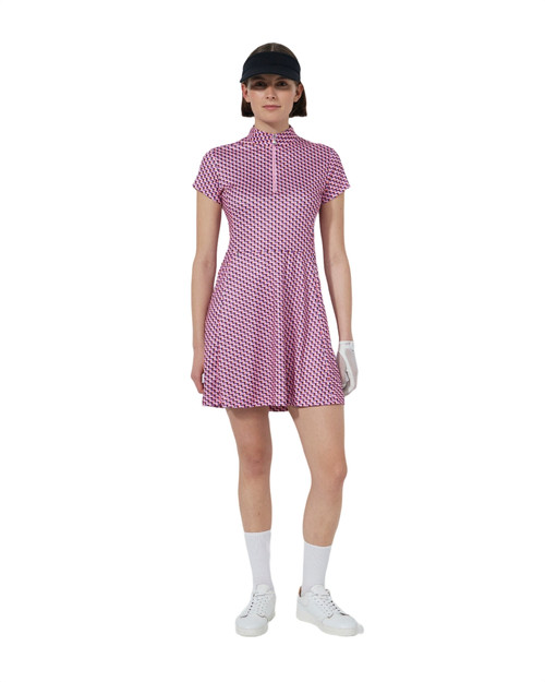 Printed Pop Geo Cap Sleeve Dress image 1
