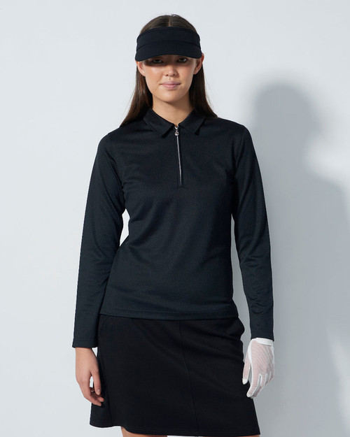 Peoria Long Sleeve Polo Shirt PS26 Black image 7