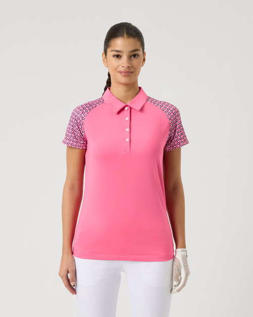 Edge Radiant Pink Cap Sleeve Polo Shirt image 1