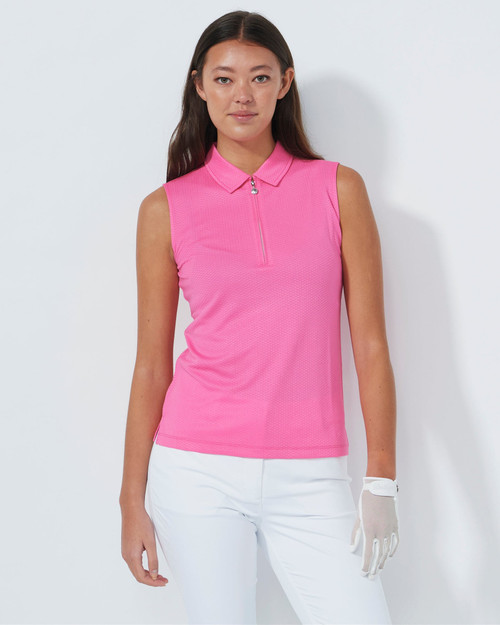 Peoria Sleeveless Polo PS26 Radiant Pink image 7