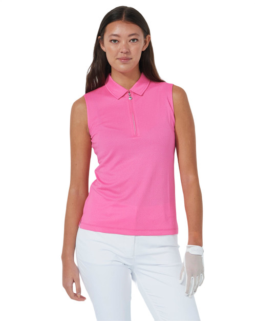 Peoria Radiant Pink Sleeveless Polo image 1