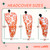 Women’s Golf Club Headcovers – Lancaster Coral Geometric image 4