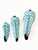 Bali Women’s Golf Club Headcovers – Teal & White Check image 2