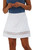 A-Line Sheer Hem Skort White image 1