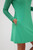 Emerald Sheer Sleeve Skater Dress- Raglan image 4