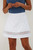 A-Line Sheer Hem Skort White image 1