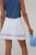 A-Line Sheer Hem Skort White image 4