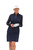 Navy Sheer Sleeve Skater Dress image 1