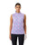 Sheermotion Swerly Stripe Sleeveless Mock Neck Top image 1
