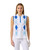 Argyle Mid Blue Sleeveless Polo Shirt image 1