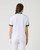 Cropped White Half Sleeve Polo Shirt image 2
