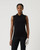Fancy Black Sleeveless Polo Shirt image 1