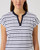 Itami Navy Striped Cap Sleeve Polo Shirt image 3