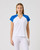 Mid Blue V-Neck Cap Sleeve T-Shirt image 1